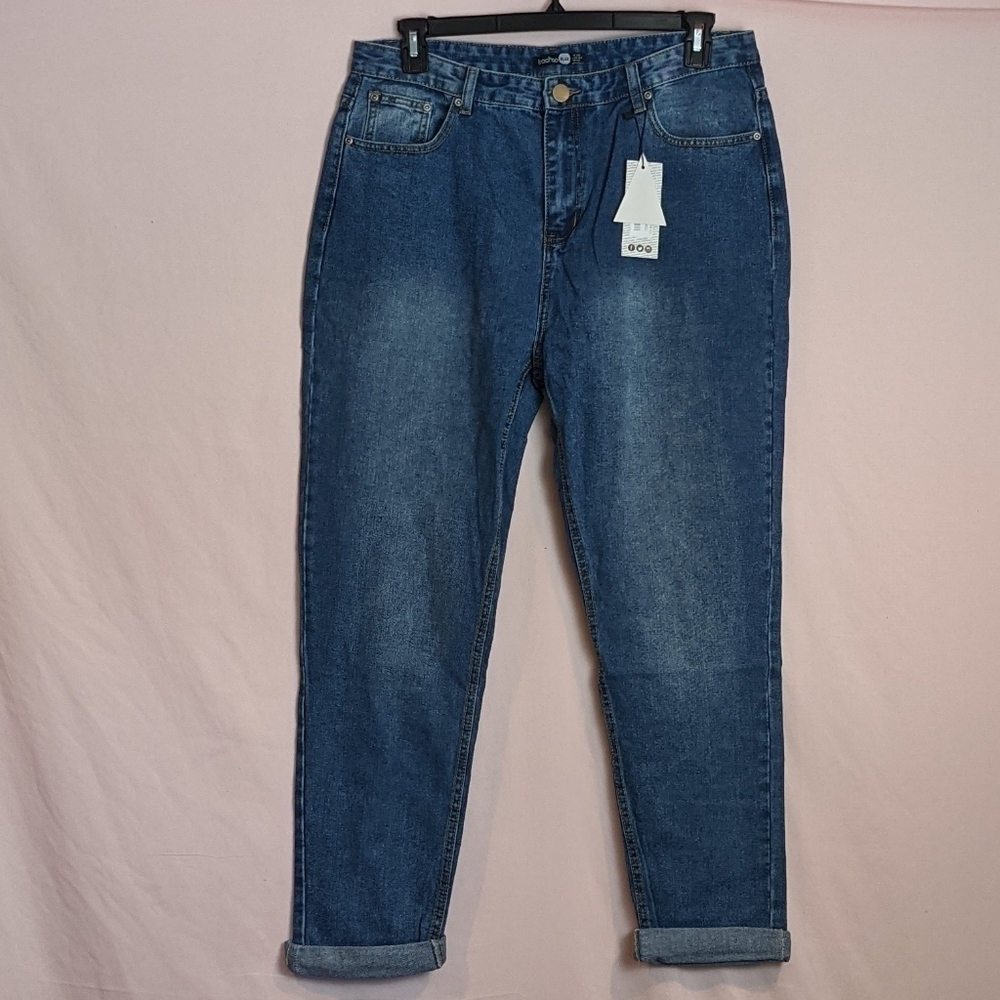 Boohoo Lila Hatty High Rise Boyfriend Jeans